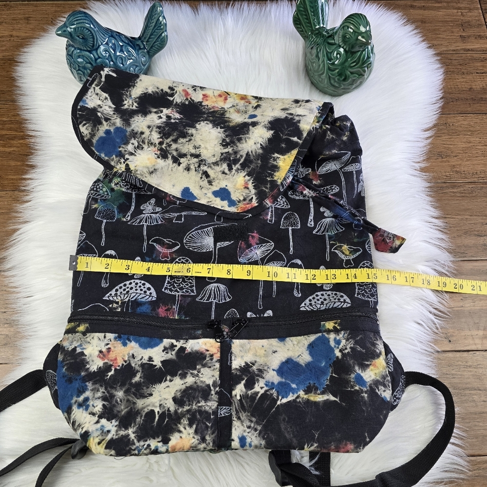 The Collection Royal Mushroom Tie Dye Hippie Boho Festival Backpack